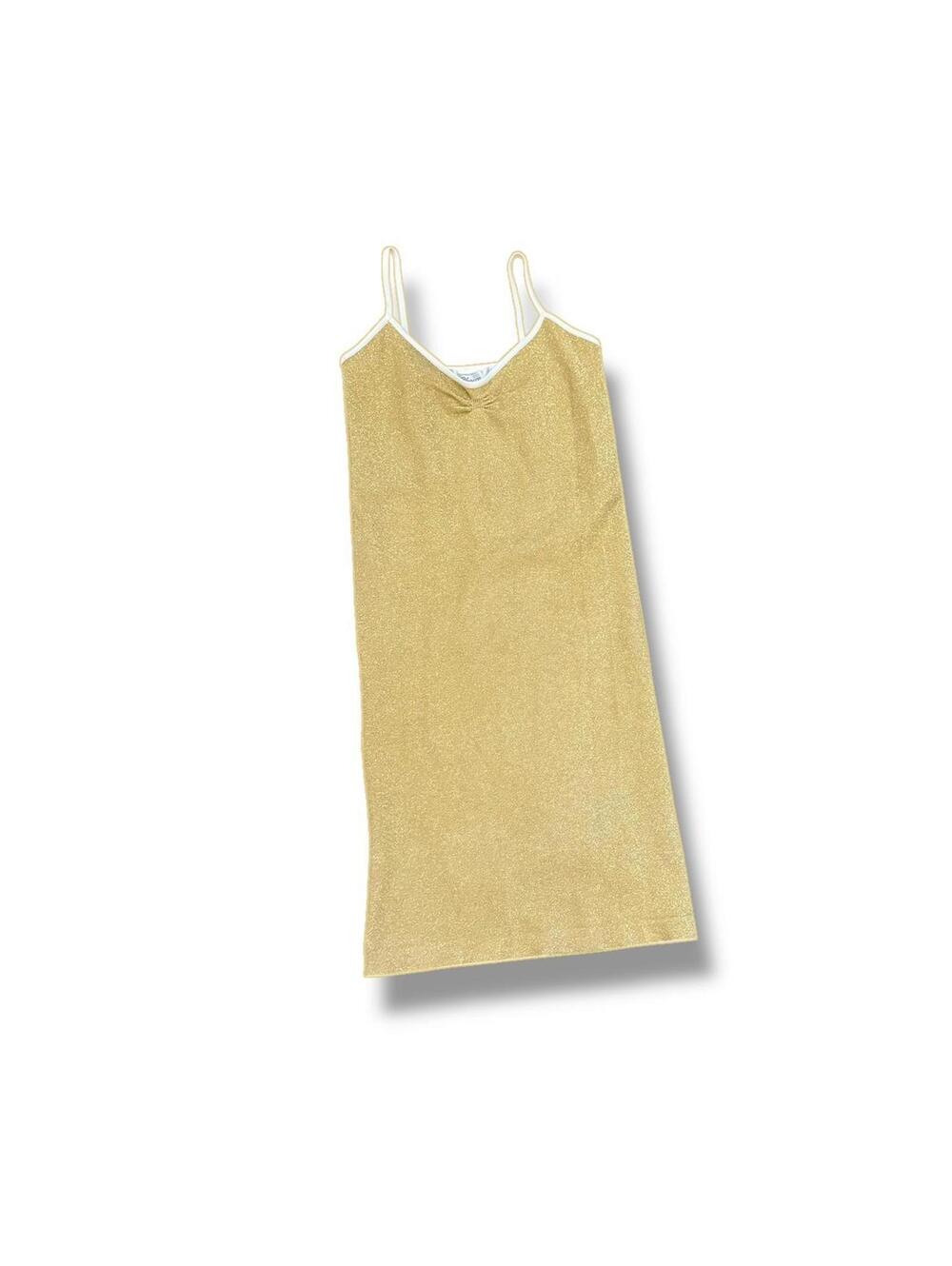 Y2k Choice Gold Metallic Bodycon Dress